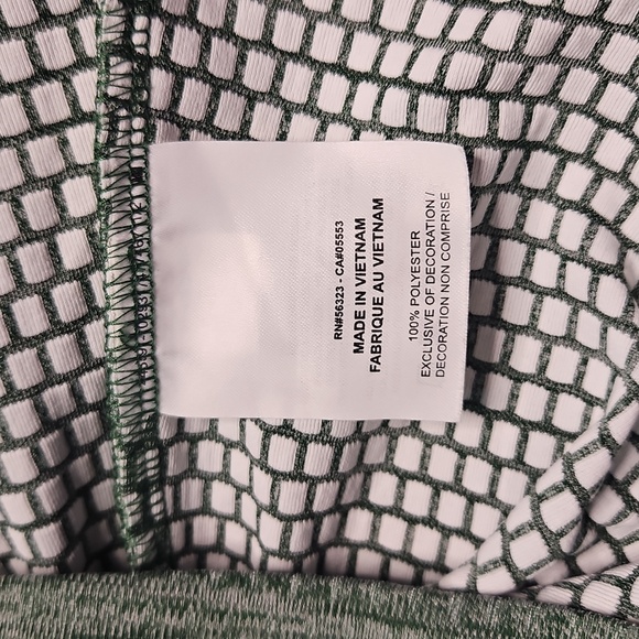 Nike Women's Dri-fit Heather Green Half-Zip Pullover - Picture 9 of 10